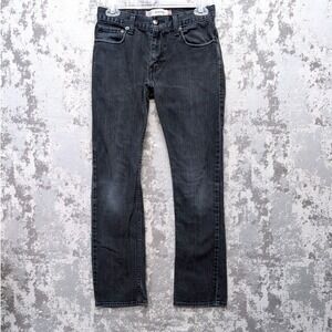 Levis 511 Skinny Jeans 27x27 Vintage Y2K Faded Black Denim Pants 14 Regular